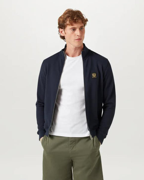 BELSTAFF 100050 DKNK Felpa Ful Zip BLU NAVY