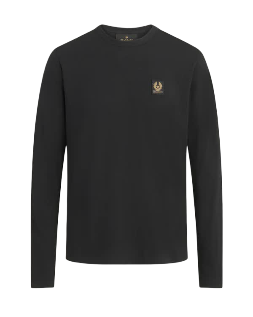 BELSTAFF 100054 BLK T-Shirt Logo Manica Lunga BLACK