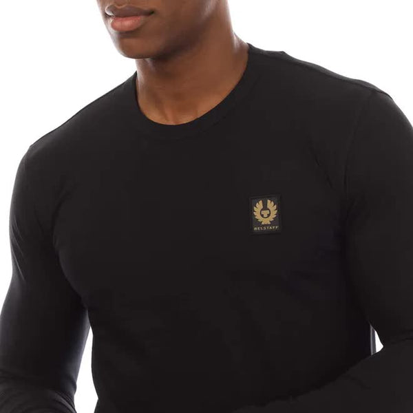BELSTAFF 100054 BLK T-Shirt Logo Manica Lunga BLACK