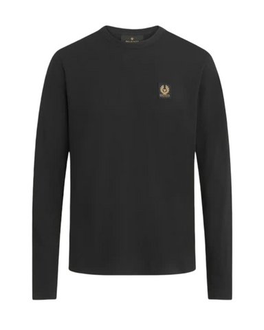 BELSTAFF 100054 BLK T-Shirt Logo Manica Lunga BLACK