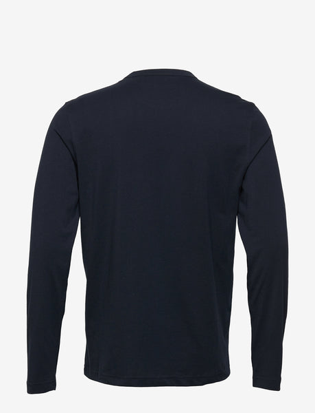 BELSTAFF 100054 DKINK T-Shirt Logo Manica Lunga BLU NAVY