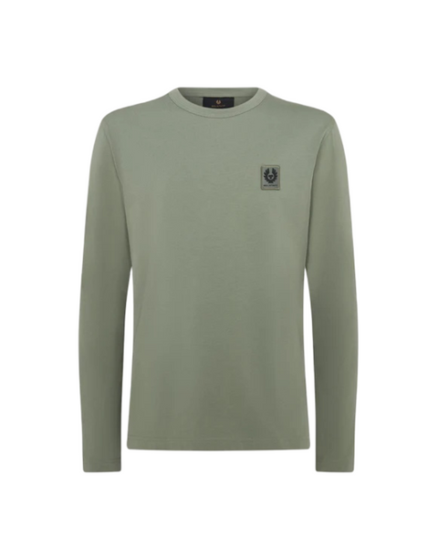 BELSTAFF 100054 SAGGRN T-Shirt Logo Manica Lunga SAGE GREEN