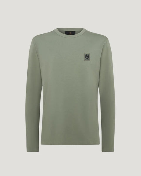 BELSTAFF 100054 SAGGRN T-Shirt Logo Manica Lunga SAGE GREEN