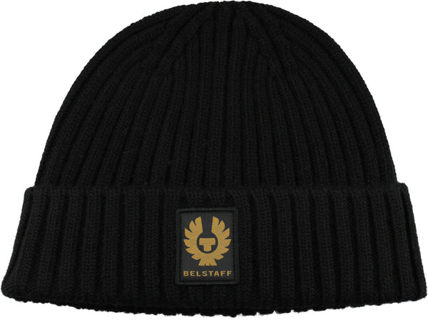 BELSTAFF 100067-BLK Watch Beanie Hat BLACK Berretto Uomo