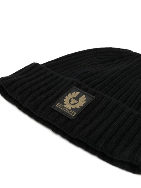 BELSTAFF 100067-BLK Watch Beanie Hat BLACK Berretto Uomo