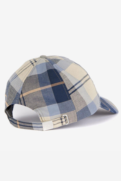 Barbour MHA0617-TN23 Cappellino sportivo in tartan Cotton Classic Dress Tartan RIVER BIRCH BLUE