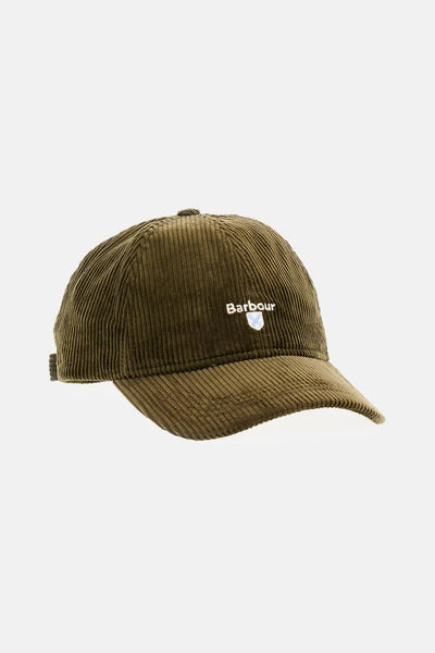 Barbour MHA0911-OL51 Preston Cord Cap OLIVE GREEN