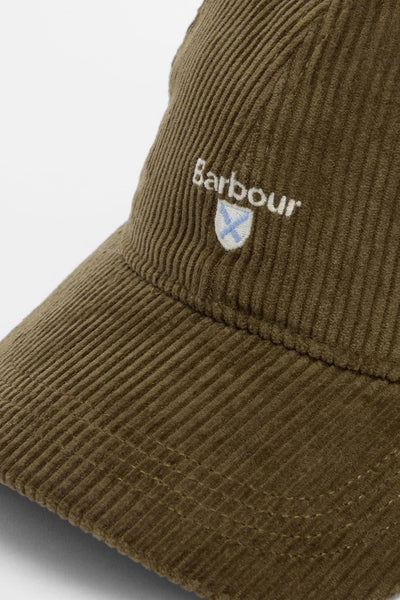 Barbour MHA0911-OL51 Preston Cord Cap OLIVE GREEN