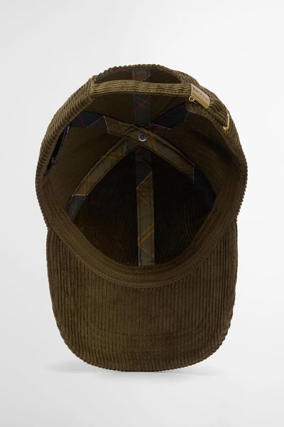 Barbour MHA0911-OL51 Preston Cord Cap OLIVE GREEN