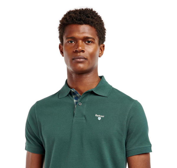 Barbour MML0012-GN89 Tartan Pique Polo SS GREEN GABLES