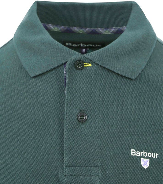 Barbour MML0012-GN89 Tartan Pique Polo SS GREEN GABLES