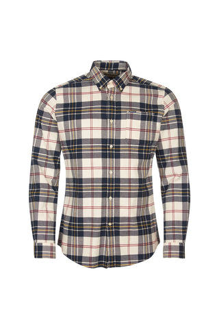 Barbour MSH5037-BE11 Ronan Tailored BD Shirt Check ECRU