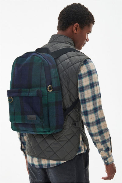 Barbour UBA0421-NY51 Tartan Backpack Zaino BLACK-WATCH Navy Tartan