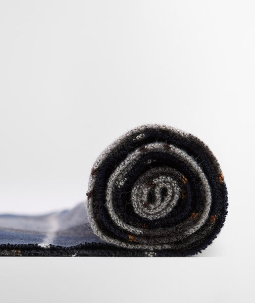 Barbour USC0300-TN38 Galingale Tartan Scarf, Midnight Blue-Grey