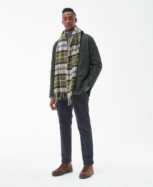 Barbour USC0324-TN16 Yaxley Tartan Scarf FOREST MIST TARTAN