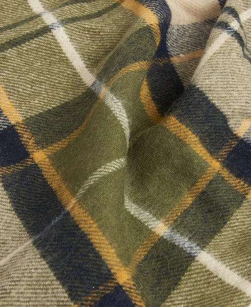 Barbour USC0324-TN16 Yaxley Tartan Scarf FOREST MIST TARTAN