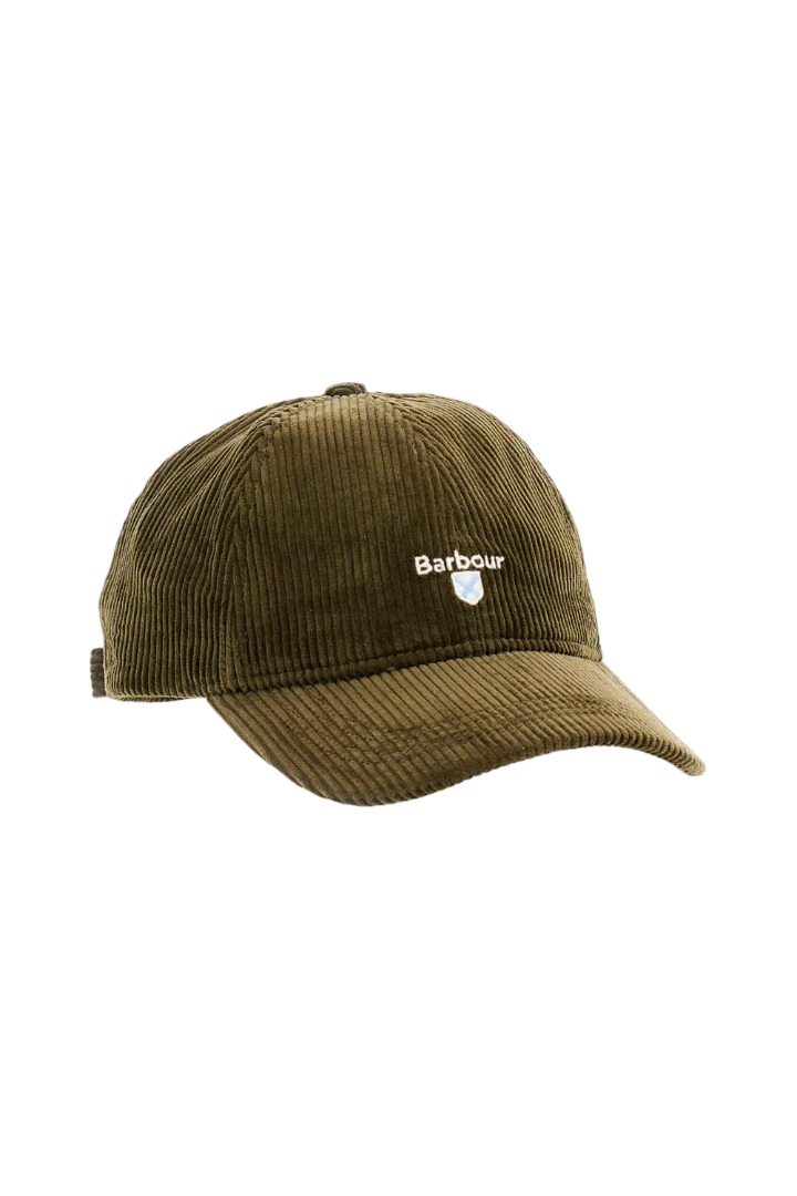 Barbour MHA0911-OL51 Preston Cord Cap OLIVE GREEN