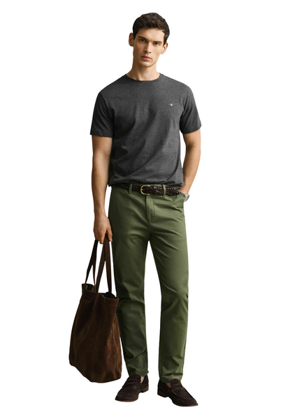 GANT 1501020-329 Pantaloni Summer Chino Sport Slim DRY HERB GREEN