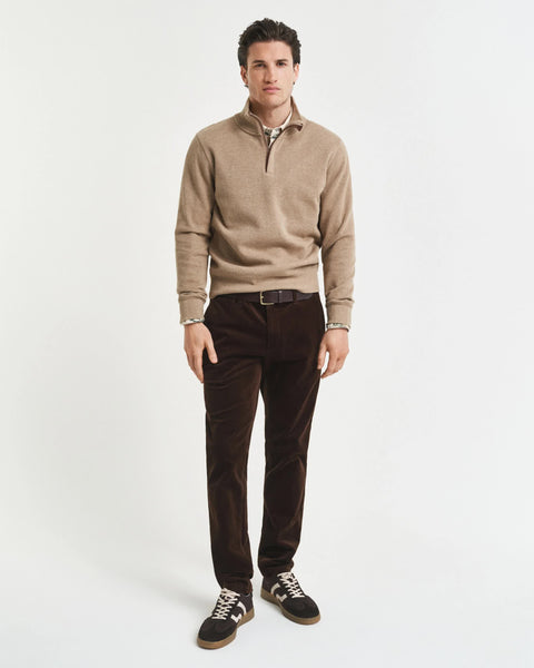 GANT 1505319-274 Pantalone Chino Slim in Velluto a Coste RICH BROWN