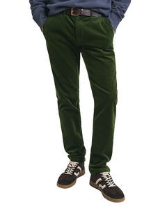 GANT 1505319-360 Pantalone Chino Slim in Velluto a Coste COUNTRY GREEN