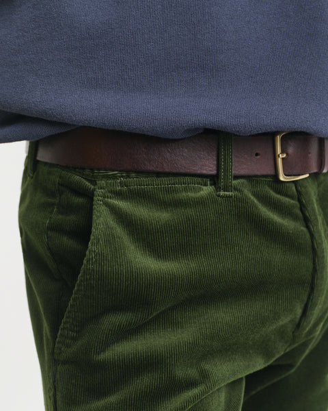 GANT 1505319-360 Pantalone Chino Slim in Velluto a Coste COUNTRY GREEN
