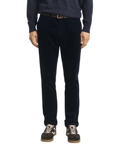 GANT 1505319-433 Pantalone Chino Slim in Velluto a Coste EVENING BLUE