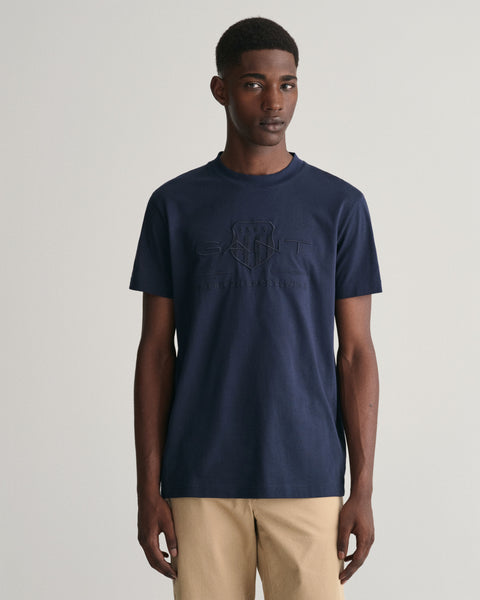 GANT 2003140-433 T-shirt Tonal Archive Shield BLU NAVY