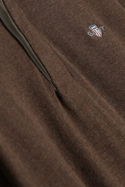 GANT 2004082-284 Reg Chambray Heavy Rugger Polo Dark BROWN Melange