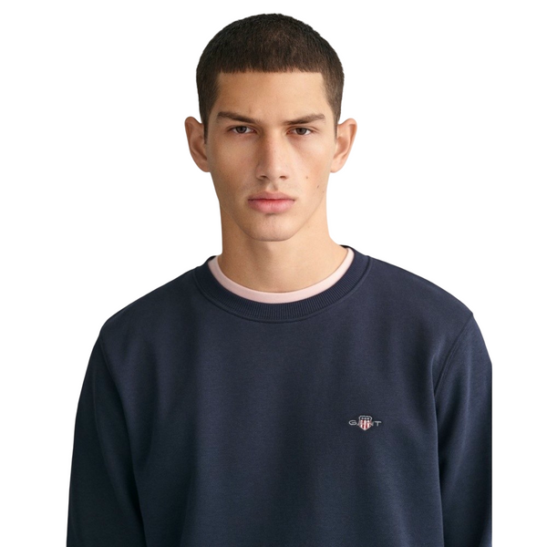 GANT 2006065-433 Reg Shield Crewneck Sweatshirt EVENING BLUE