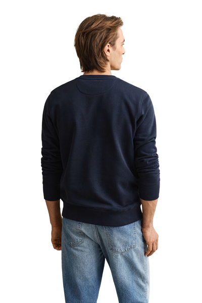 GANT 2006065-433 Reg Shield Crewneck Sweatshirt EVENING BLUE
