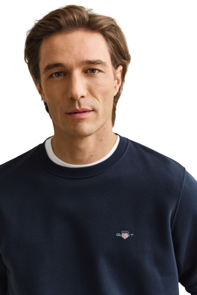 GANT 2006065-433 Reg Shield Crewneck Sweatshirt EVENING BLUE