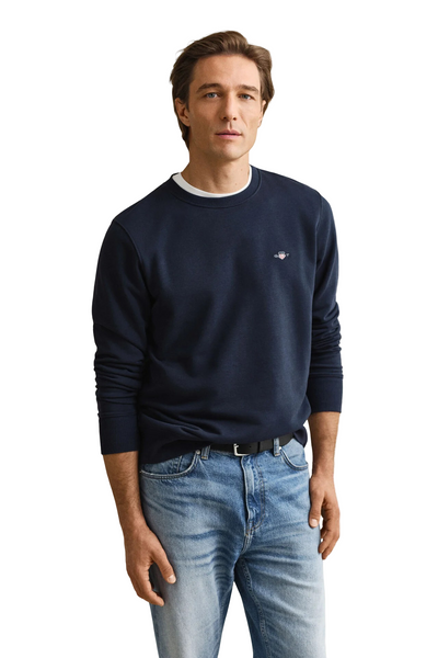 GANT 2006065-433 Reg Shield Crewneck Sweatshirt EVENING BLUE