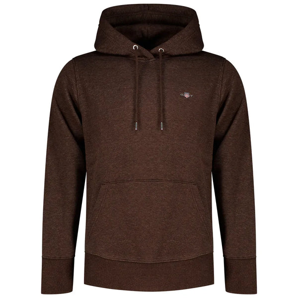 GANT 2007058-284 Felpa The Original Hoodie Sweat DARK BROWN MELANGE