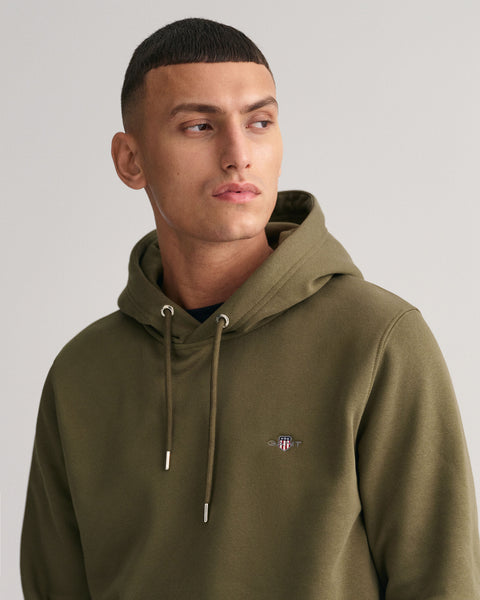 GANT 2007058-301 Felpa The Original Hoodie Sweat RACING GREEN