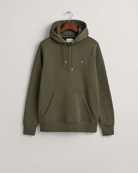 GANT 2007058-301 Felpa The Original Hoodie Sweat RACING GREEN