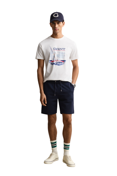 GANT 2009027-433 Reg Shield Sweat Shorts EVENING BLUE