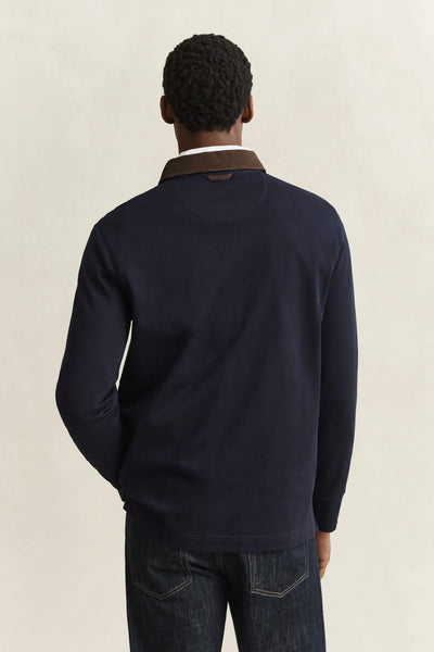 GANT 2065120-433 Cord Collar Rugger Polo EVENING BLUE