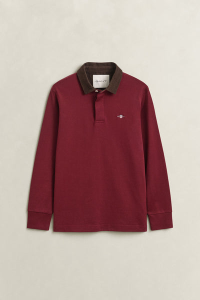 GANT 2065120-676 Cord Collar Rugger Polo DEEP GRAPE WINE