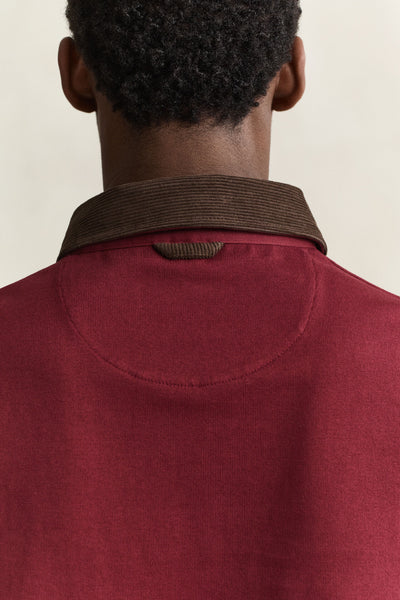 GANT 2065120-676 Cord Collar Rugger Polo DEEP GRAPE WINE