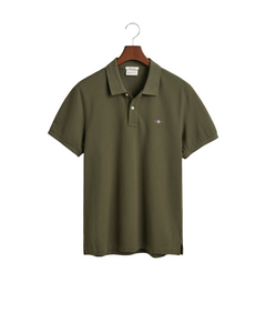 GANT 2210-301 Reg Shield SS Pique' Polo MILITARY GREEN