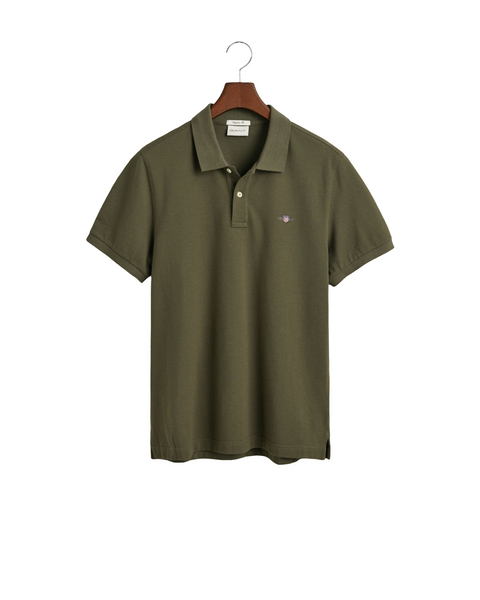 GANT 2210-301 Reg Shield SS Pique' Polo MILITARY GREEN