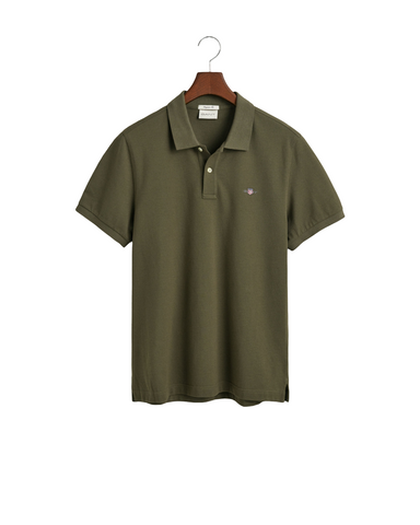 GANT 2210-301 Reg Shield SS Pique' Polo MILITARY GREEN