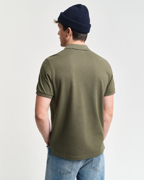 GANT 2210-301 Reg Shield SS Pique' Polo MILITARY GREEN