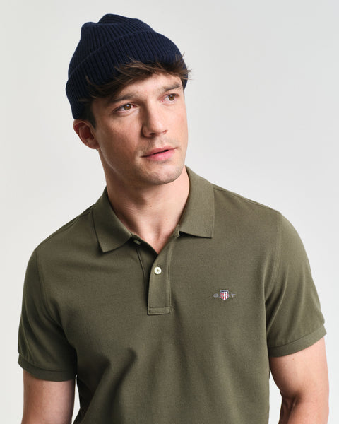 GANT 2210-301 Reg Shield SS Pique' Polo MILITARY GREEN