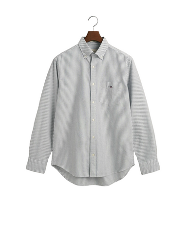 GANT 3000230-423 Reg Oxford Banker Stripe Shirt Button Down Shirt PERSIAN BLUE