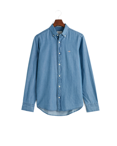 GANT 3000402-980 Slim Indigo Denim Shirt LIGHT BLUE Wash