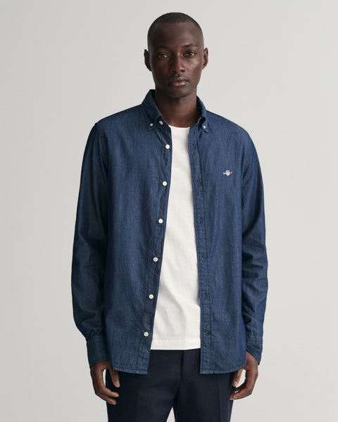 GANT 3000402-989 Slim Indigo Denim Shirt DARK INDIGO