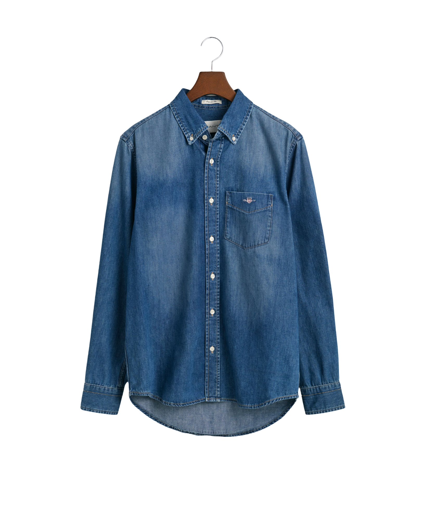 GANT 3240199-971 Vintage Regular Denim Shirt MID BUE WORK IN