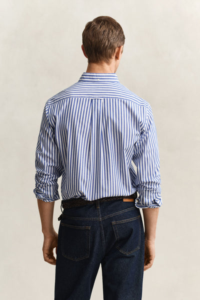 GANT 3260011-436 Classic Poplin Stripe Shirt COLLEGE BLUE
