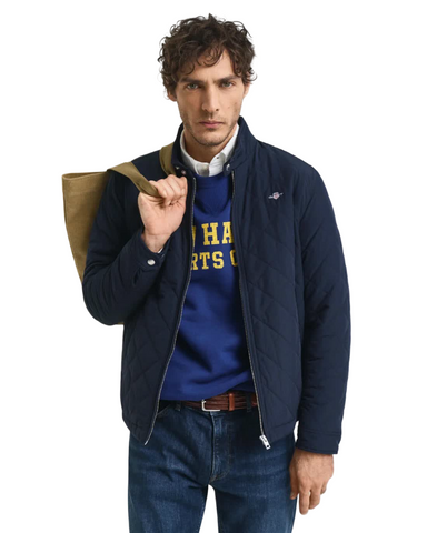 GANT 7006340-433 Quilted Windcheater Evening BLUE
